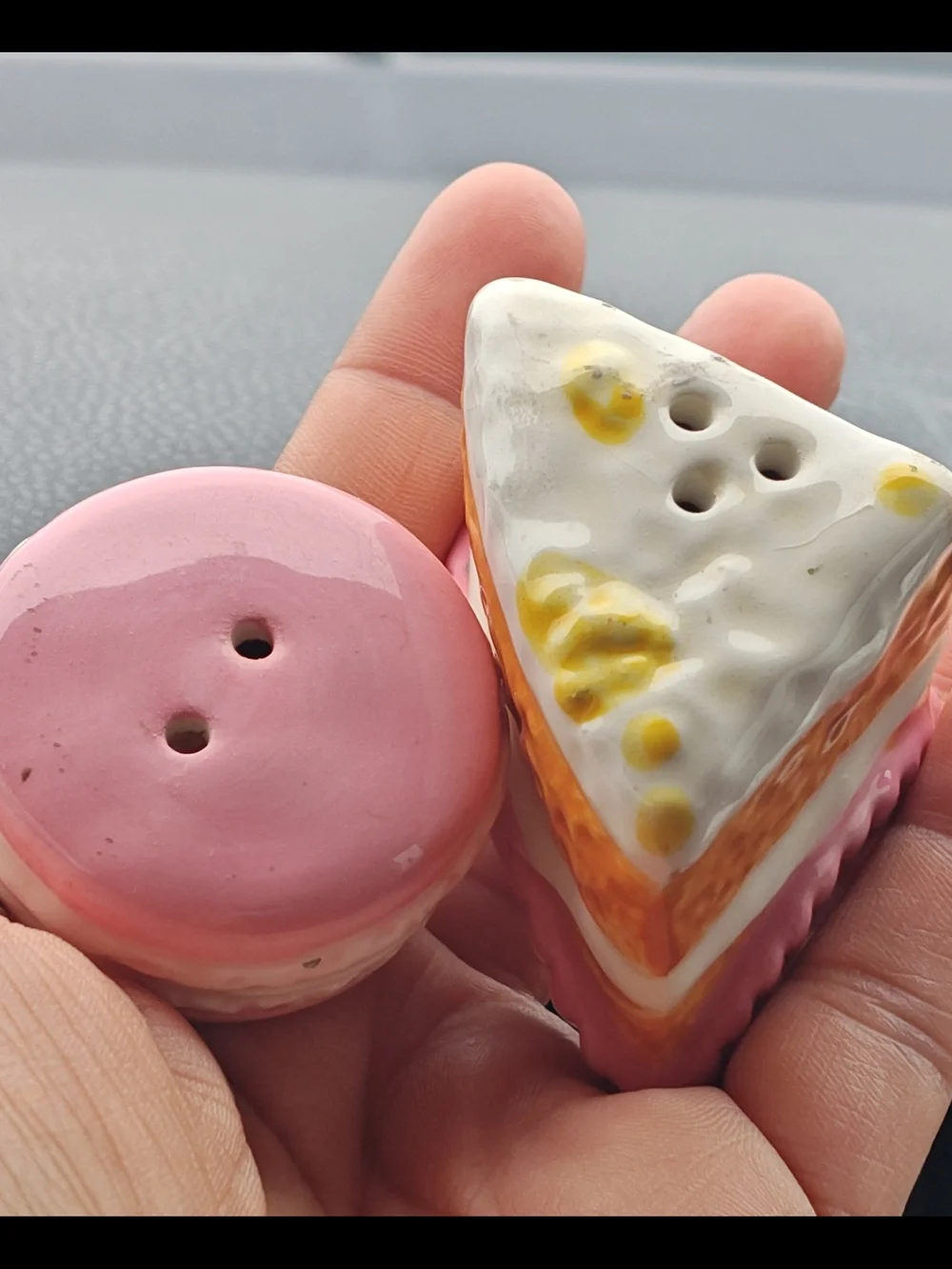 Cottagecore Salt and Pepper Shakers Decadent Desserts  Vintage Novelty 3